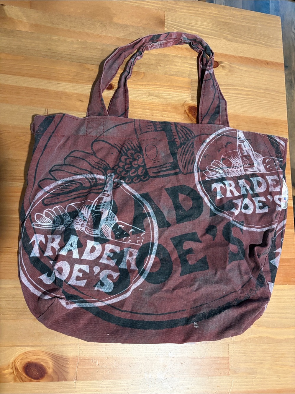 Rare Maroon Trader Joe’s Reusable Bag